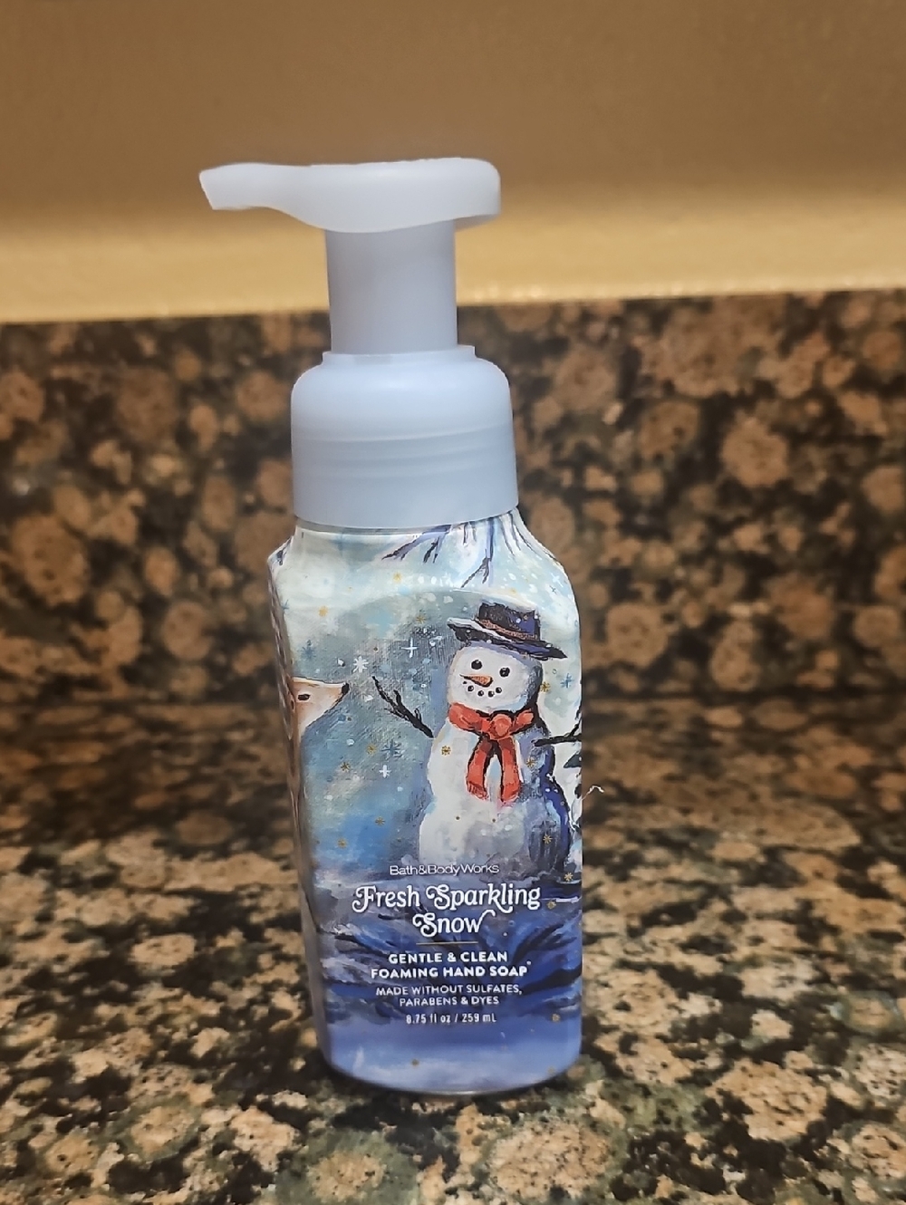 BBW Fresh Sparkling Snow Gentle & Clean foaming hand soap